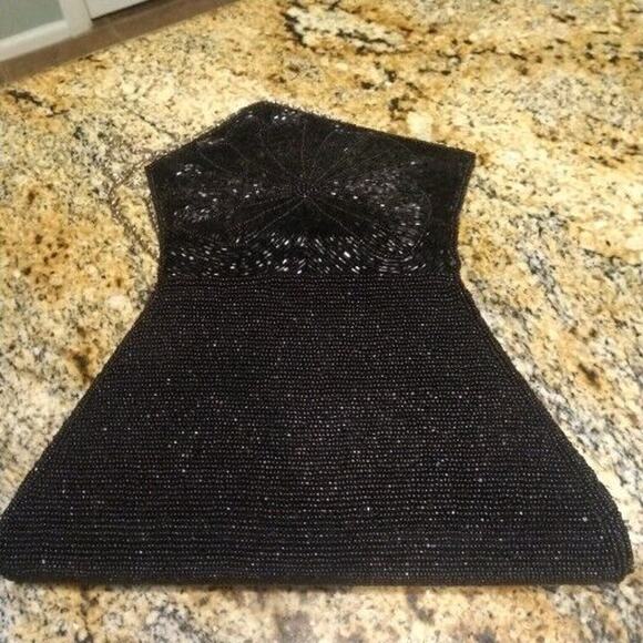 MCM Black Beaded Wristlet / Crossbody Small Cute Purse Bag - Picture 15 of 15